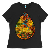 Black Fall Teardrop Ladies Tee - LillyAllenDesigns