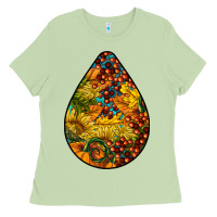Matcha Fall Teardrop Ladies Tee - LillyAllenDesigns