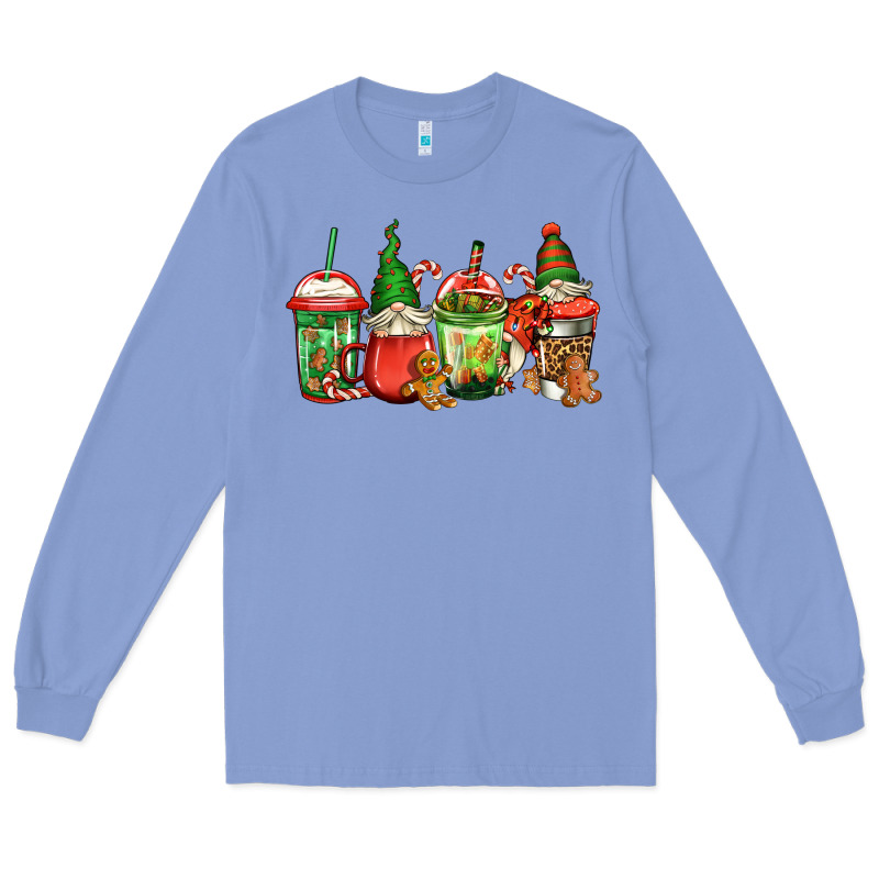 Christmas Gnomes Coffee Long Sleeve Tee by Jasminsmagicworld | Teevron