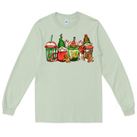 Matcha christmas gnomes coffee Long Sleeve Tee - Jasminsmagicworld
