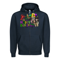 Navy its moody gras yall Zipper Hoodie - CowGirlArtShop