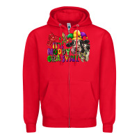 Red its moody gras yall Zipper Hoodie - CowGirlArtShop