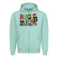 Seafoam its moody gras yall Zipper Hoodie - CowGirlArtShop