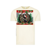 Vintage Arctic Merry Christmas skeleton Vintage Tee - NancyCooperArtShop