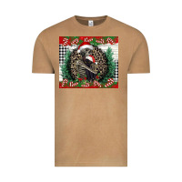 Vintage Camel Merry Christmas skeleton Vintage Tee - NancyCooperArtShop