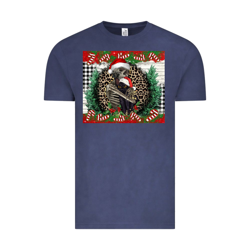 Merry Christmas Skeleton Vintage Tee by NancyCooperArtShop | Teevron