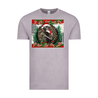 Vintage Zinc Merry Christmas skeleton Vintage Tee - NancyCooperArtShop