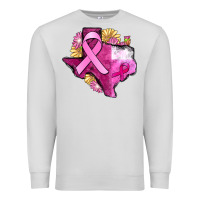 Dove Grey Texas Cancer Awareness map Premium Sweatshirt - FaDigitalArtStudio