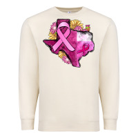 Sandshell Texas Cancer Awareness map Premium Sweatshirt - FaDigitalArtStudio