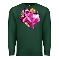 Sports Green Texas Cancer Awareness map Premium Sweatshirt - FaDigitalArtStudio