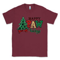 Burgundy happy pawlidays christmas pets Classic Tee - MaliasSmallBusiness