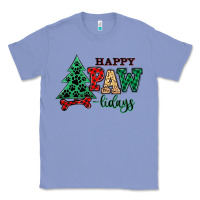Colony Blue happy pawlidays christmas pets Classic Tee - MaliasSmallBusiness