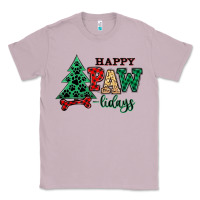 Lilac happy pawlidays christmas pets Classic Tee - MaliasSmallBusiness