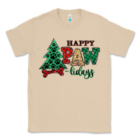 Mushroom happy pawlidays christmas pets Classic Tee - MaliasSmallBusiness
