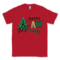 Red happy pawlidays christmas pets Classic Tee - MaliasSmallBusiness
