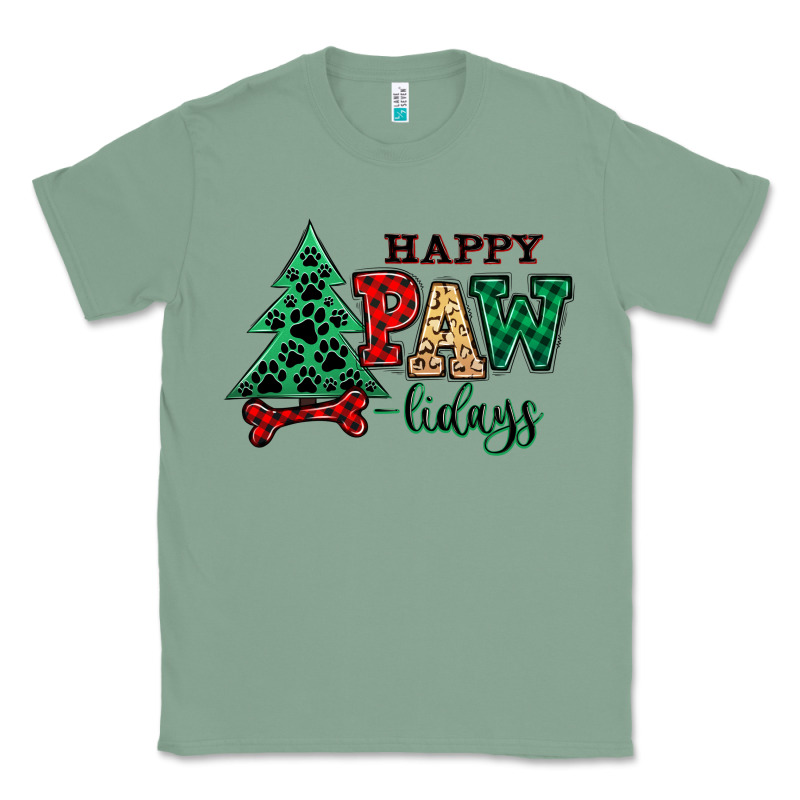 Happy Pawlidays Christmas Pets Classic Tee by MaliasSmallBusiness | Teevron
