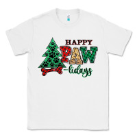 White happy pawlidays christmas pets Classic Tee - MaliasSmallBusiness