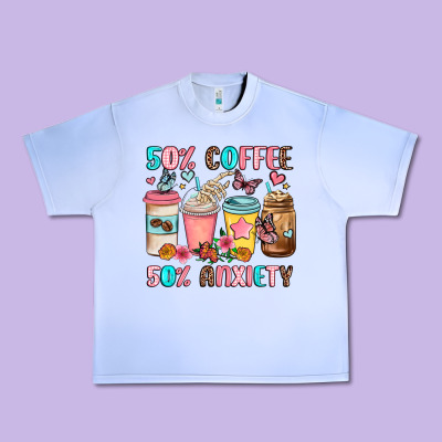 Half Teacher Half Coffee Urban Heavy Tee Designed By Jahusdesignshop