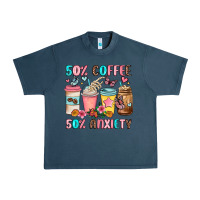 Midnight Navy half teacher half coffee Urban Heavy Tee - JahusDesignShop