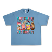 Pebble Blue half teacher half coffee Urban Heavy Tee - JahusDesignShop