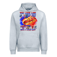 Heather Grey You Look Like 4th of july makes me hot dog want a Urban Hoodie - CowhideDigitalArt