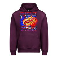 Mauve Wine You Look Like 4th of july makes me hot dog want a Urban Hoodie - CowhideDigitalArt