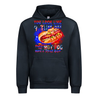 Navy You Look Like 4th of july makes me hot dog want a Urban Hoodie - CowhideDigitalArt