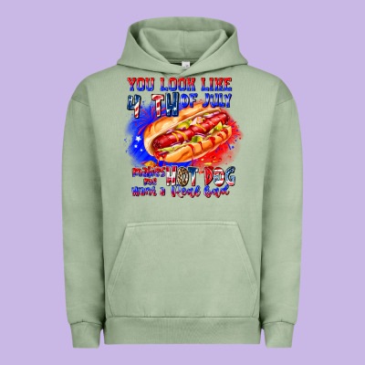 You Look Like 4th Of July Makes Me Hot Dog Want A Urban Hoodie Designed By Cowhidedigitalart