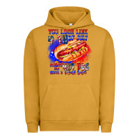 Pigment Peanut Butter You Look Like 4th of july makes me hot dog want a Urban Hoodie - CowhideDigitalArt