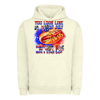 Pigment Pistachio You Look Like 4th of july makes me hot dog want a Urban Hoodie - CowhideDigitalArt