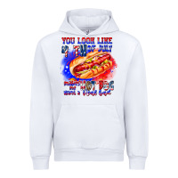 White You Look Like 4th of july makes me hot dog want a Urban Hoodie - CowhideDigitalArt