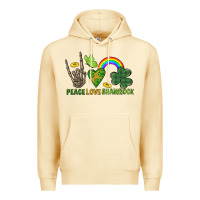 Pina Colada Peace Love Shamrock  St. Patrick's Day Premium Hoodie - CowGirlArtShop