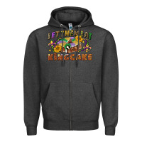 Charcoal Heather let them eat king cake Zipper Hoodie - CowGirlArtShop