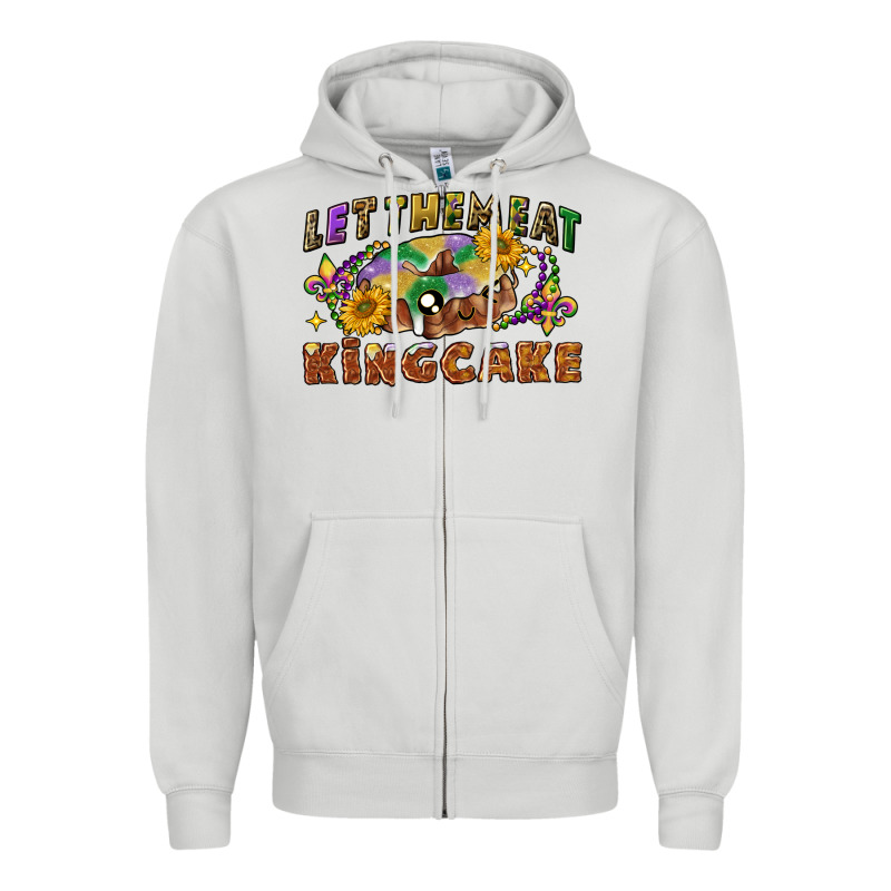 Let Them Eat King Cake Zipper Hoodie by CowGirlArtShop | Teevron