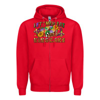 Red let them eat king cake Zipper Hoodie - CowGirlArtShop