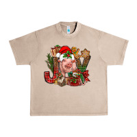 French Oak joy christmas with pig bbs Urban Heavy Tee - BundleAndBundleShop