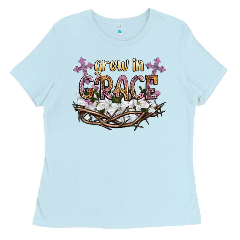 Grow In Grace Ladies Tee by NancyCooperArtShop | Teevron