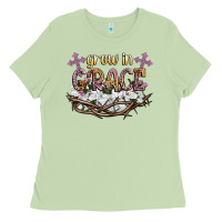 Matcha grow in grace Ladies Tee - NancyCooperArtShop