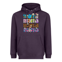 Plum Easter mama mama mama Heavyweight Hoodie - OliviaCreatesArt