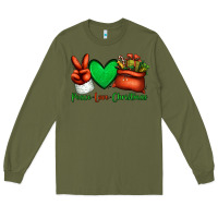 Army Green peace love Christmas Santa Claus hand Long Sleeve Tee - Jasminsmagicworld