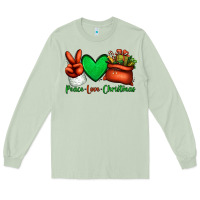 Matcha peace love Christmas Santa Claus hand Long Sleeve Tee - Jasminsmagicworld