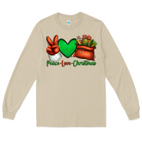 Mushroom peace love Christmas Santa Claus hand Long Sleeve Tee - Jasminsmagicworld