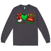 Smoke peace love Christmas Santa Claus hand Long Sleeve Tee - Jasminsmagicworld