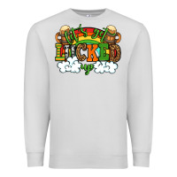 Dove Grey Let's get lucked up St. Patrick's Day Premium Sweatshirt - OliviaCreatesArt