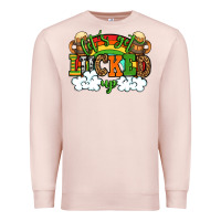 Pale Pink Let's get lucked up St. Patrick's Day Premium Sweatshirt - OliviaCreatesArt