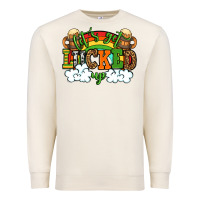 Sandshell Let's get lucked up St. Patrick's Day Premium Sweatshirt - OliviaCreatesArt