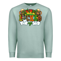 Seafoam Let's get lucked up St. Patrick's Day Premium Sweatshirt - OliviaCreatesArt