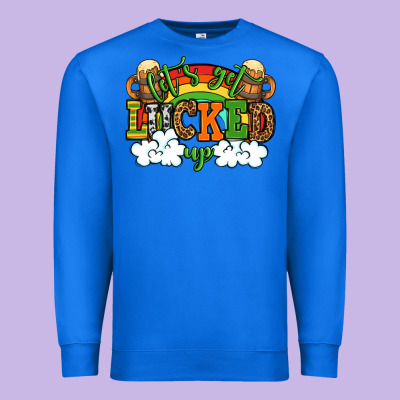 Let's Get Lucked Up St. Patrick's Day Premium Sweatshirt Designed By Oliviacreatesart