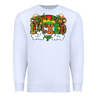 White Let's get lucked up St. Patrick's Day Premium Sweatshirt - OliviaCreatesArt