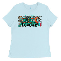 Baby Blue science teacher Ladies Tee - RanaPortraitStore
